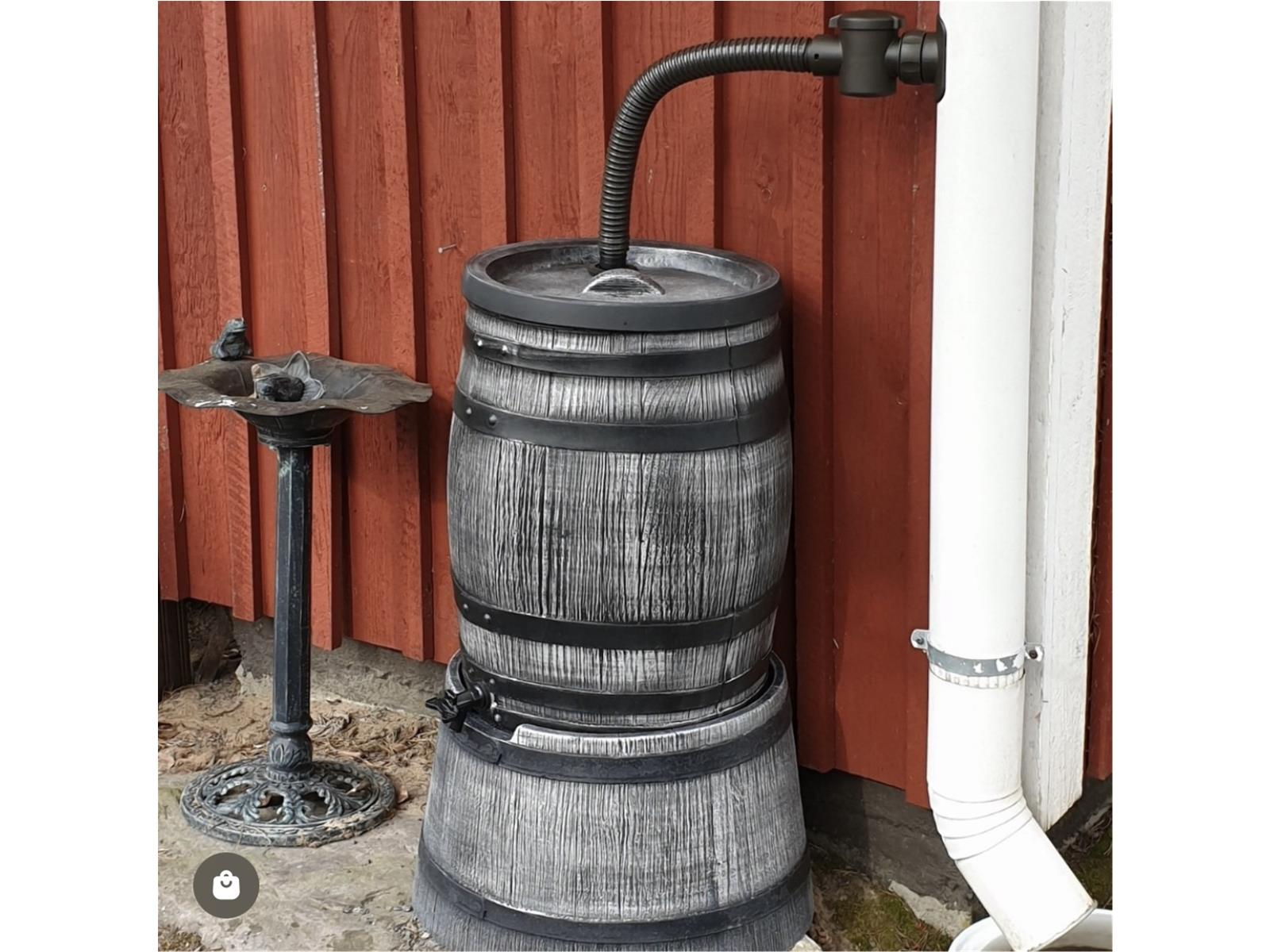 Regenfass 120 Liter grau Wasserfass Gartenfass